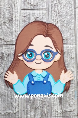 Moldes para hacer manualidades con foami Maestra Azul