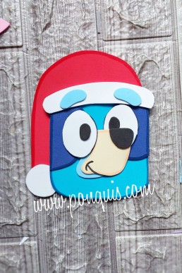 Moldes para hacer manualidades de navidad Bluey