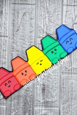 Moldes para hacer crayolas de colores con foami