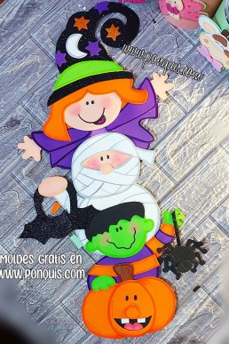 Moldea para hacer adorno decorativo de halloween