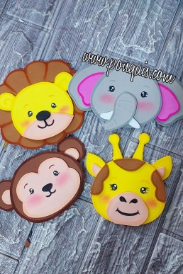 Moldes para hacer 4 animalitos de la selva bonitos descarga Gratis on cupon