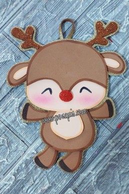 Moldes para hacer aplique decoracion de arbolito Reno de Navidad