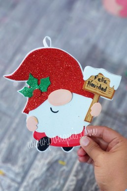Moldes para hacer Gnomo Navideño Descarga Gratis en PDF