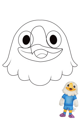 Moldes para hacer una mascota Aguila del Mundial Descarga Gratis en PDF