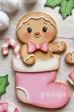 Moldes para hacer Bota de Navidad con Galleta de Jengibre decorativa de fomi