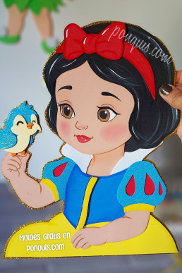 Moldes para hacer Blanca Nieves decorativa de foami  o goma eva descarga Gratis