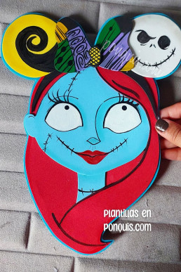 Moldes Gratis en PDF para hacer aplique decorativo de Halloween Saly