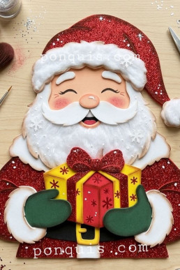Moldes para hacer Santa Claus decorativo Grande Descarga Gratis en PDF