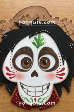 Moldes para hacer a personaje de Dia de Muertos papa Coco