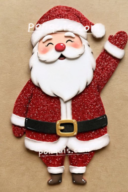 Moldes para  hacer una linda Papá Noel Feliz Descarga Gratis en PDF