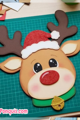 Descarga estos Moldes Gratis Reno Navideño en PDF
