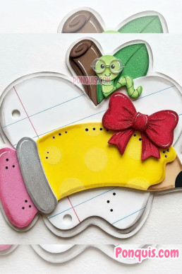 Moldes para hacer Aplique decorativo escolar para Maestras