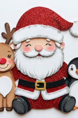 Moldes para hacer adornos de navidad tres spliques